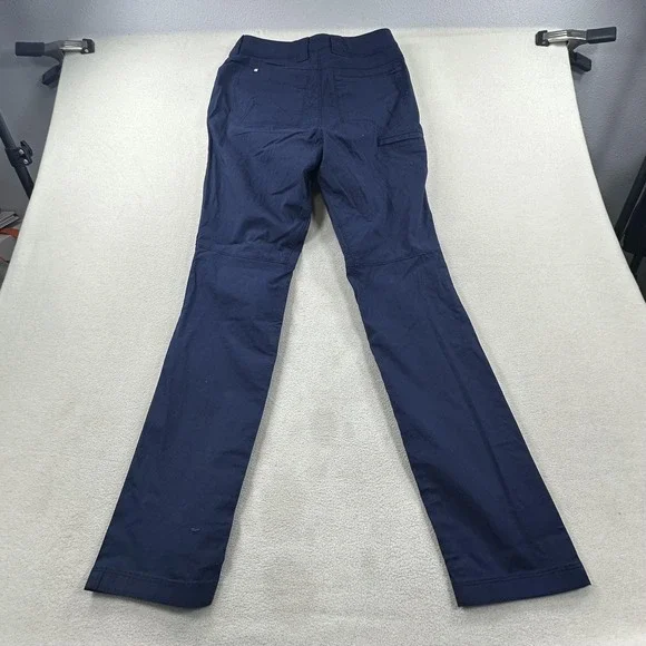 Alaskan Hardgear Pants Womens 8 Long Blue Free Reign Cargo Stretch Workwear - Picture 3 of 15